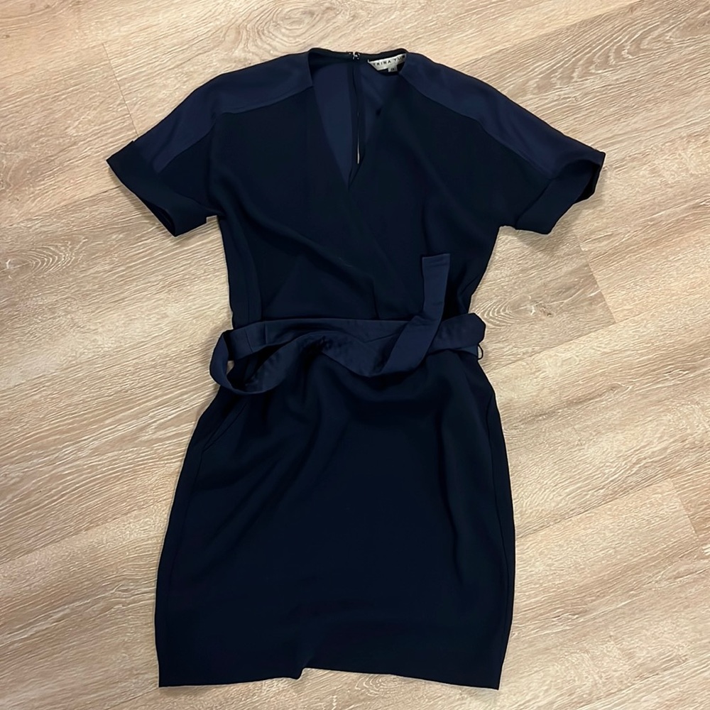Trina Turk - Navy Pocketed Dress Size 0